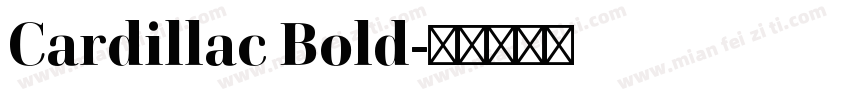 Cardillac Bold字体转换